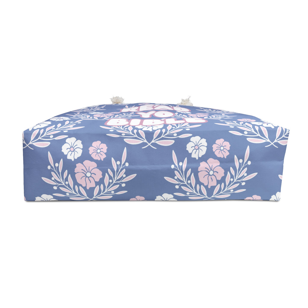 Weekender Bag — "Read Yo Bible" Floral Travel Tote