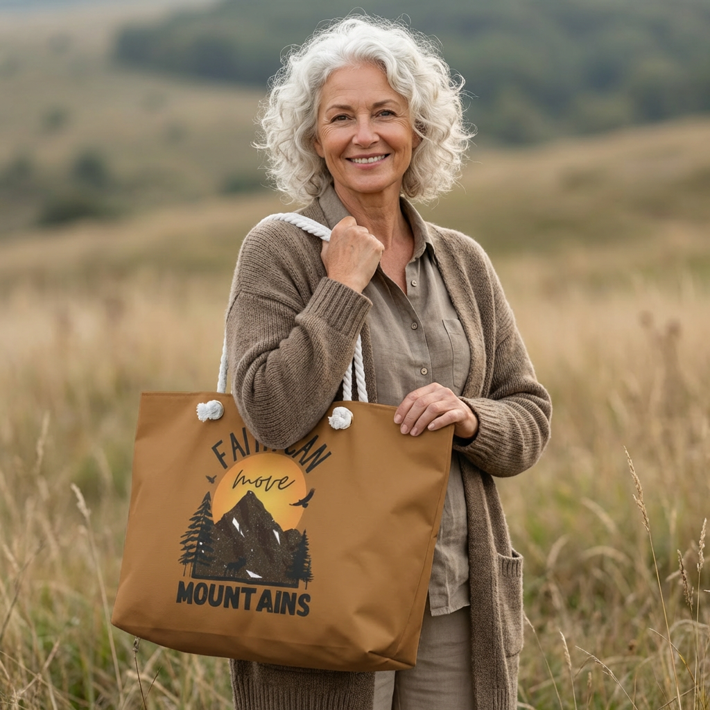 "Faith Can Move Mountains" Weekender Bag