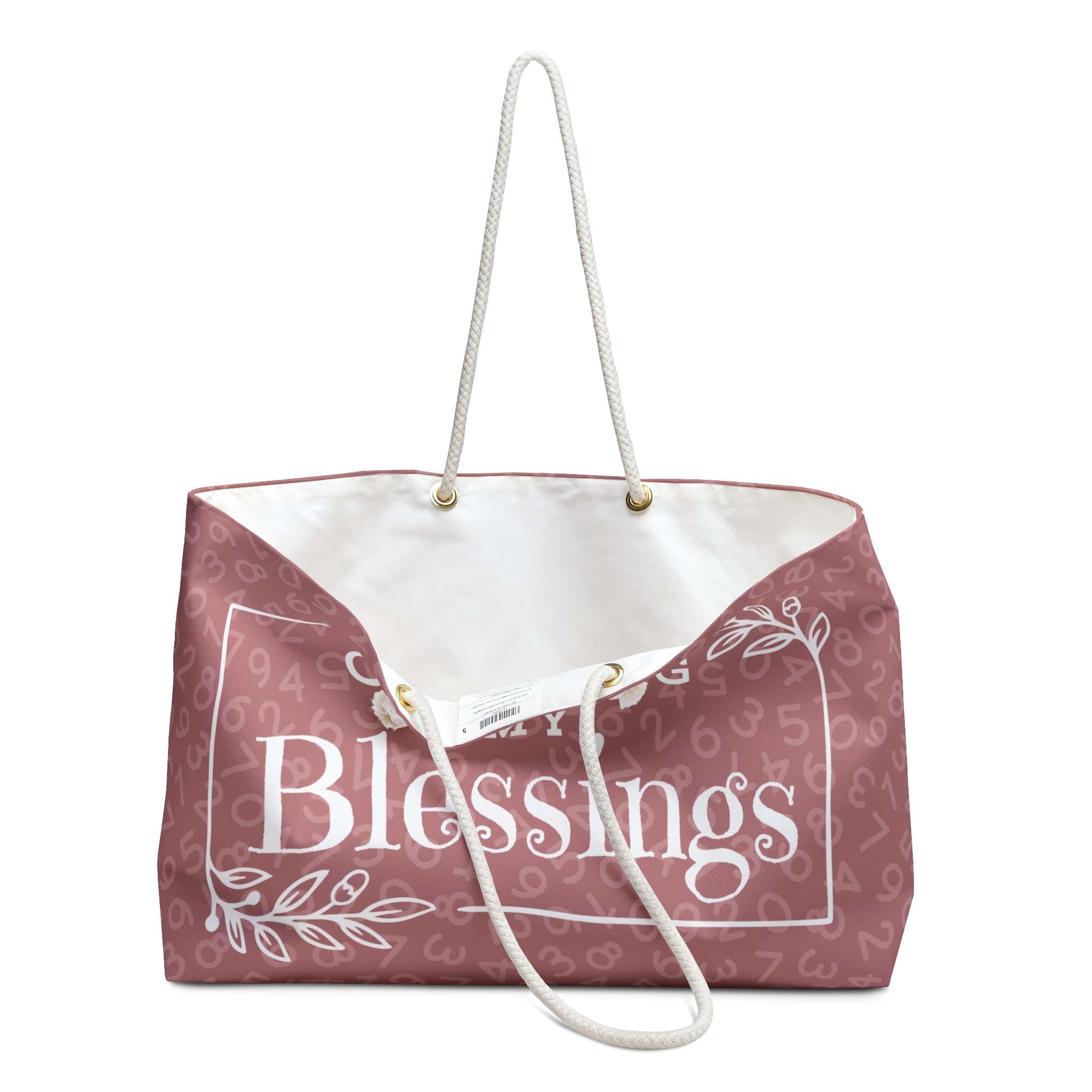 "Counting My Blessings" Weekender Bag